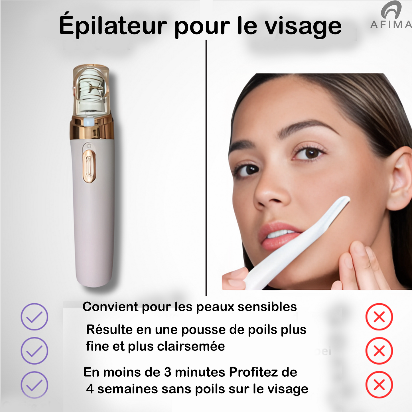 Épileur de poils du visage